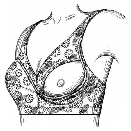 Nursing Bra with ‘Freely Folding’ Construction