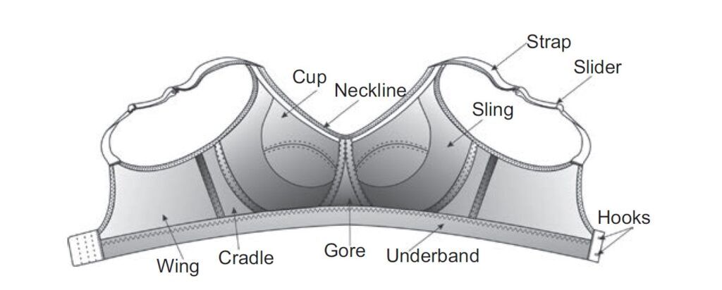 Garment Structure of an Encapsulation Bra